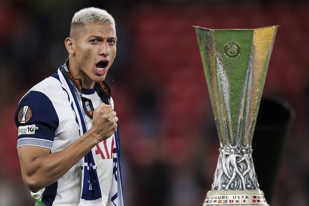 Richarlison vyhral Európsku ligu s Tottenhamom v sezóne 2024/2025.