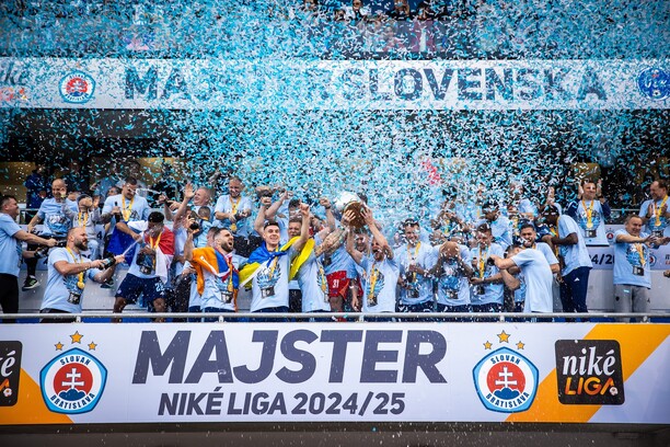 Titulové oslavy ŠK Slovan Bratislava.
