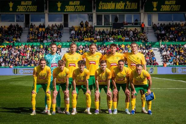 Tím MŠK Žilina pred finálovým zápasom Slovnaft Cupu 2025/2026