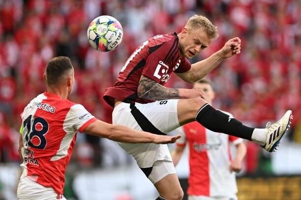 Momentka zo zápasu Sparta vs. Slavia