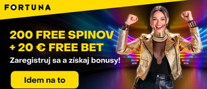 Získajte vo Fortune voľnú stávku a free spiny.