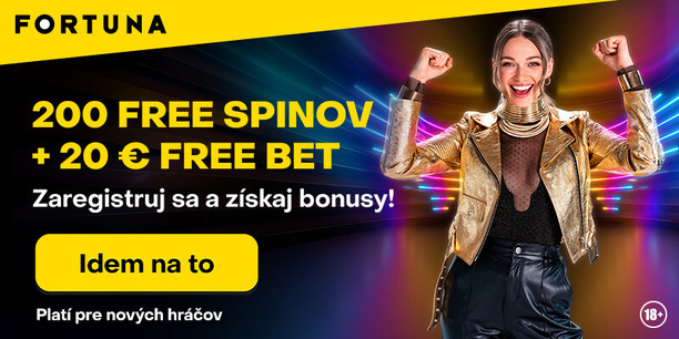 Získajte vo&nbsp;Fortune voľnú stávku a&nbsp;free spiny.