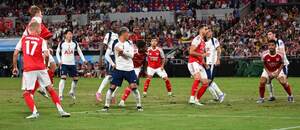 Arsenal vs Tottenham v prípravnom zápase pred sezónou 2025/2026.