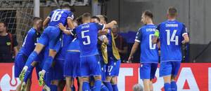 Radosť slovenských futbalistov po vsietení druhého gólu do siete Nemecka v zápase 1. hracieho dňa v A-skupine kvalifikácie MS vo futbale 2026 Radosť slovenských futbalistov po vsietení druhého gólu do siete Nemecka v zápase 1. hracieho dňa v A-skupine kvalifikácie MS vo futbale 2026