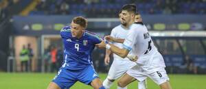 Mateo Retegui (ITA) v zápase Ligy národov proti Izraelu. Mateo Retegui (ITA) v zápase Ligy národov proti Izraelu.