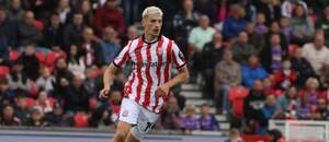 Slovenský reprezentant Tomáš Rigo v drese Stoke City.