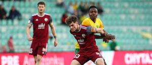 Vincent Chyla (Podbrezová) v zápase proti Žiline.