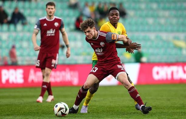 Vincent Chyla (Podbrezová) v&nbsp;zápase proti Žiline.