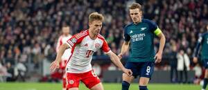 Joshua Kimmich (Bayern) a Martin Odegaard (Arsenal)