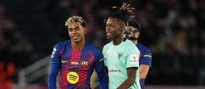 Lamine Yamal (Barcelona) a Nico Williams (Bilbao)