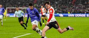 Leo Sauer (Feyenoord) v zápase proti Heracles.