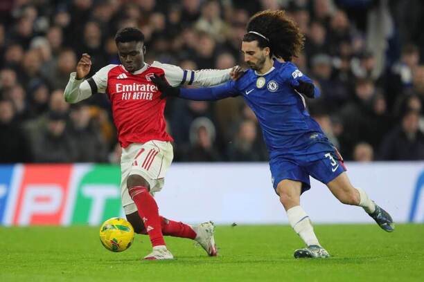 Bukayo Saka (Arsenal) a&nbsp;Marc Cucurella (Chelsea)
