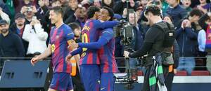 Radosť Lamina Yamala, Alehandra Baldeho a Roberta Lewandowskiho proti Mallorce.