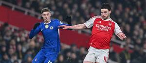 Cole Palmer (Chelsea) a Declan Rice (Arsenal)