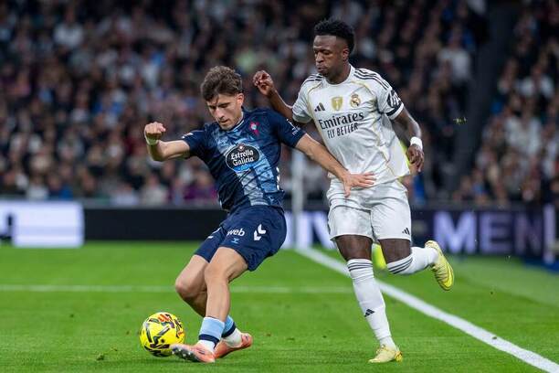 Javi Rodriguez (Celta Vigo) a&nbsp;Vinicius Júnior (Real Madrid)