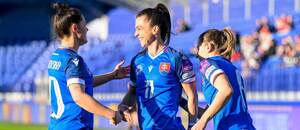 Gólová radosť slovenských reprezentantiek.