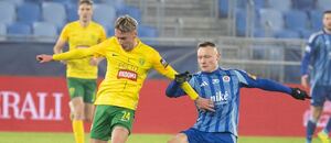 Samuel Ďatko (Žilina) a Nino Marcelli (Slovan)