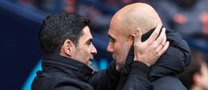Mikel Arteta a Pep Guardiola