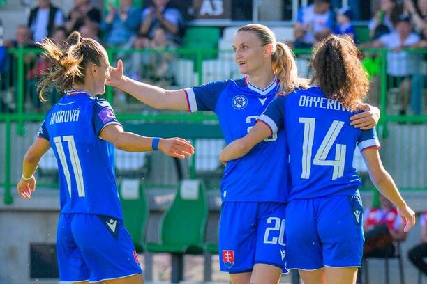 Slovenské futbalistky.