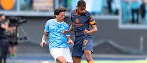 Zľava obranca Lazia Luca Pellegrini a záložník Interu Andy Diouf počas zápasu SS Lazio vs. Inter Miláno v 36. kole talianskej Serie A 2025/2026