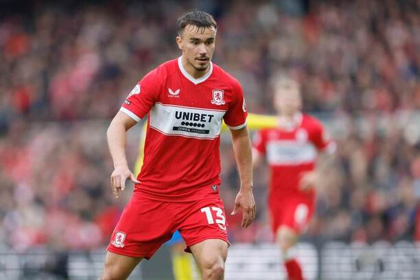 David Strelec v drese Middlesbrough
