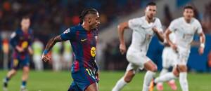 Barcelona vs. Valencia. Na fotke Raphinha.