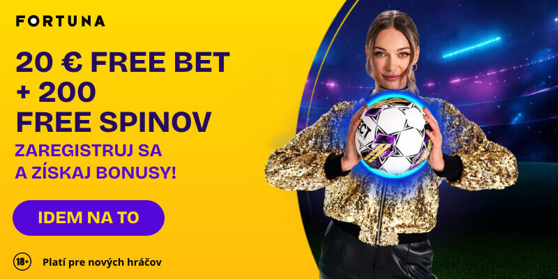 Fortuna bonus 20 € free bet