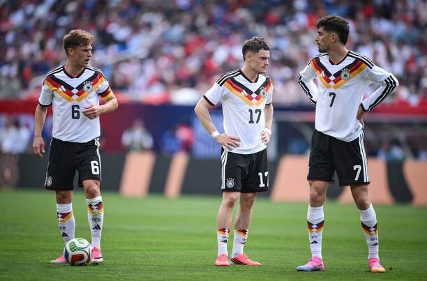 Joshua Kimmich, Florian Wirtz a&nbsp;Kai Havertz z&nbsp;Nemecka.