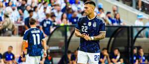 Útočník Argentíny Lautaro Martínez počas prípravného zápasu proti Hondurasu pred MS vo futbale 2026