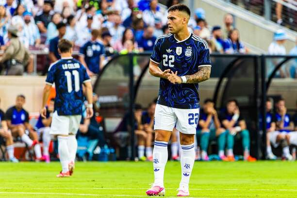 Útočník Argentíny Lautaro Martínez počas prípravného zápasu proti Hondurasu pred&nbsp;MS vo&nbsp;futbale 2026