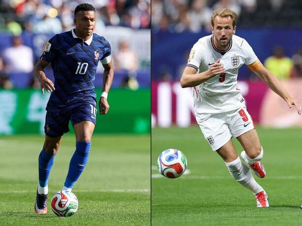 Francúz Kylian Mbappé (vľavo) a&nbsp;Angličan Harry Kane: kto z&nbsp;nich sa dnes bude tešiť z&nbsp;bronzu v&nbsp;zápase Francúzsko vs. Anglicko na&nbsp;MS vo&nbsp;futbale 2026?