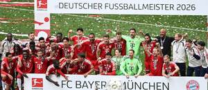 Bayern Mníchov oslávil titul majstra Bundesligy 2025/2026.