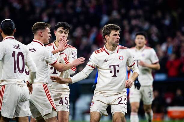 V popredí Thomas Miller z&nbsp;nemeckého klubu FC Bayern Mníchov.