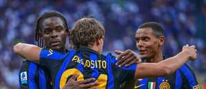 Futbalisti Interu Miláno v zápase proti Monze.