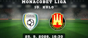 FK Pohronie – FK Inter Bratislava, 10. kolo MONACObet ligy, 25. 9. 2026