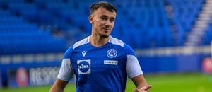 David Strelec počas tréningu slovenskej reprezentácie