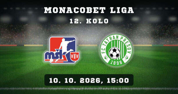 MŠK Považská Bystrica vs. FC Tatran Prešov v&nbsp;12. kole MONACObet ligy